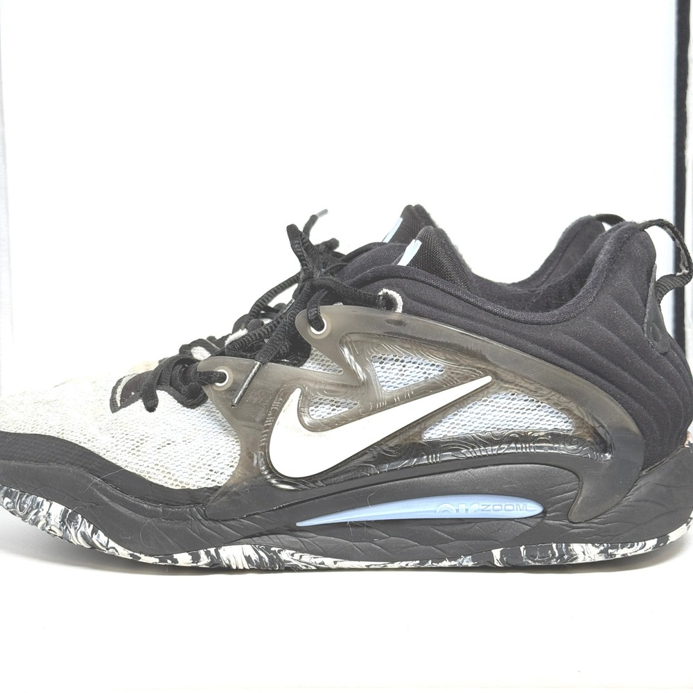 Nike KD 15 Black White Boarder Blue Basketball Shoes DC1975-001 Mens‎ Low 10.5